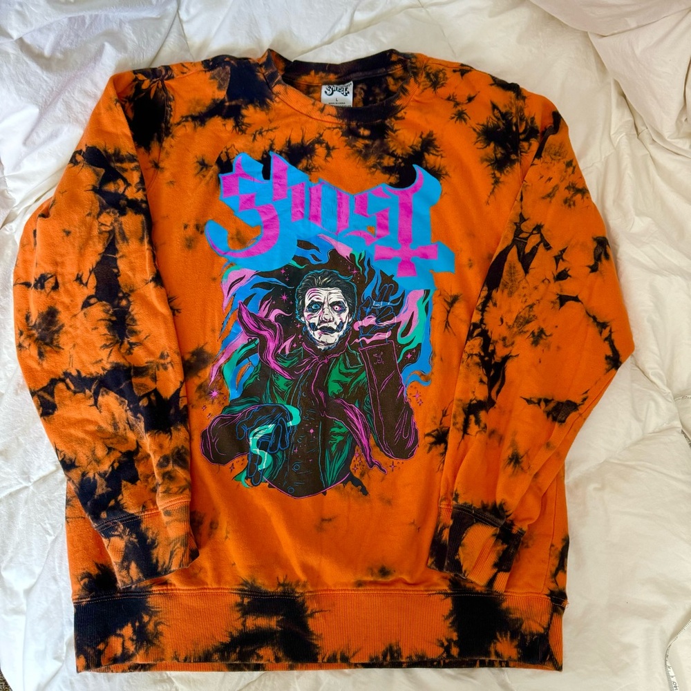 GHOST Band Hot Topic Tie-Dye Crewneck Sweatshirt Men’s Size L